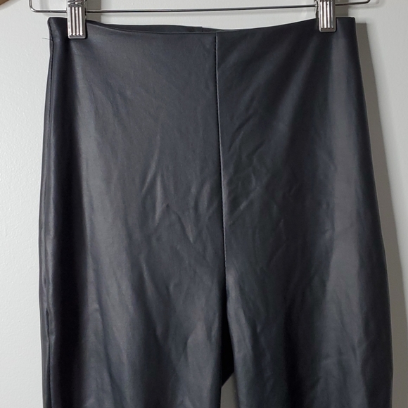 FASHION NOVA Faux Leather High Rise Tights - Picture 2 of 4